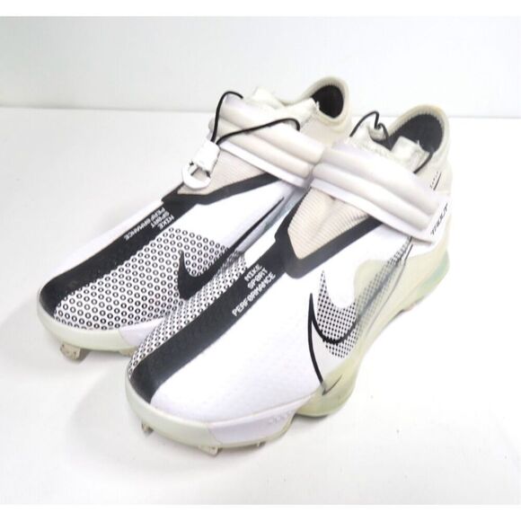 Nike Force Zoom Mike Trout 27 Baseball Cleats White Black C13134-102 Men Size 10 - Picture 1 of 9